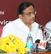 Finance minister P Chidambaram 